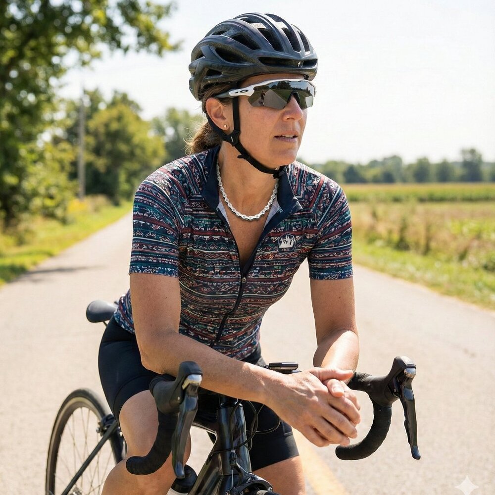 Bike Chain Necklace, Gothic Punk Bikers cosplay Silver Chrome Cyclist